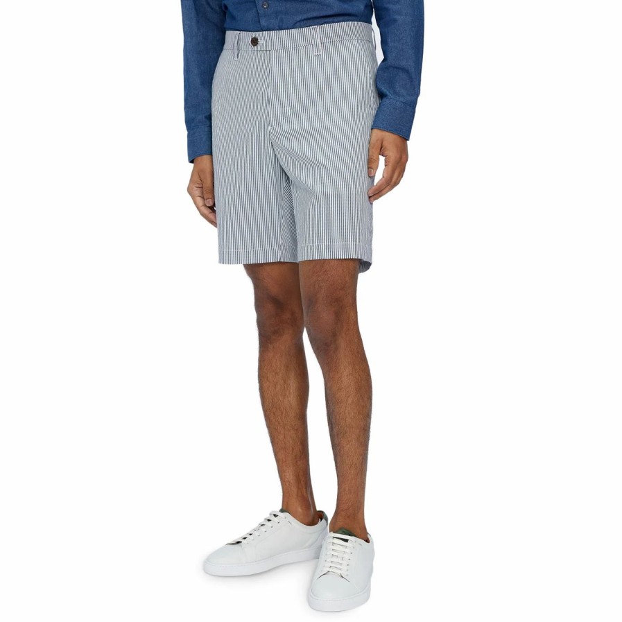 Men Ted Baker | Ted Baker Serum Shorts For Tracksuit Bottoms Colour Blue