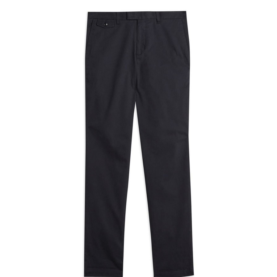 Men Ted Baker | Ted Baker Genay Slim Chinos For Trousers & Chinos Colour Dark Navy