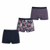 Men Ted Baker | Ted Baker 3 Pack Pattern Trunks For Underwear Colour Benga