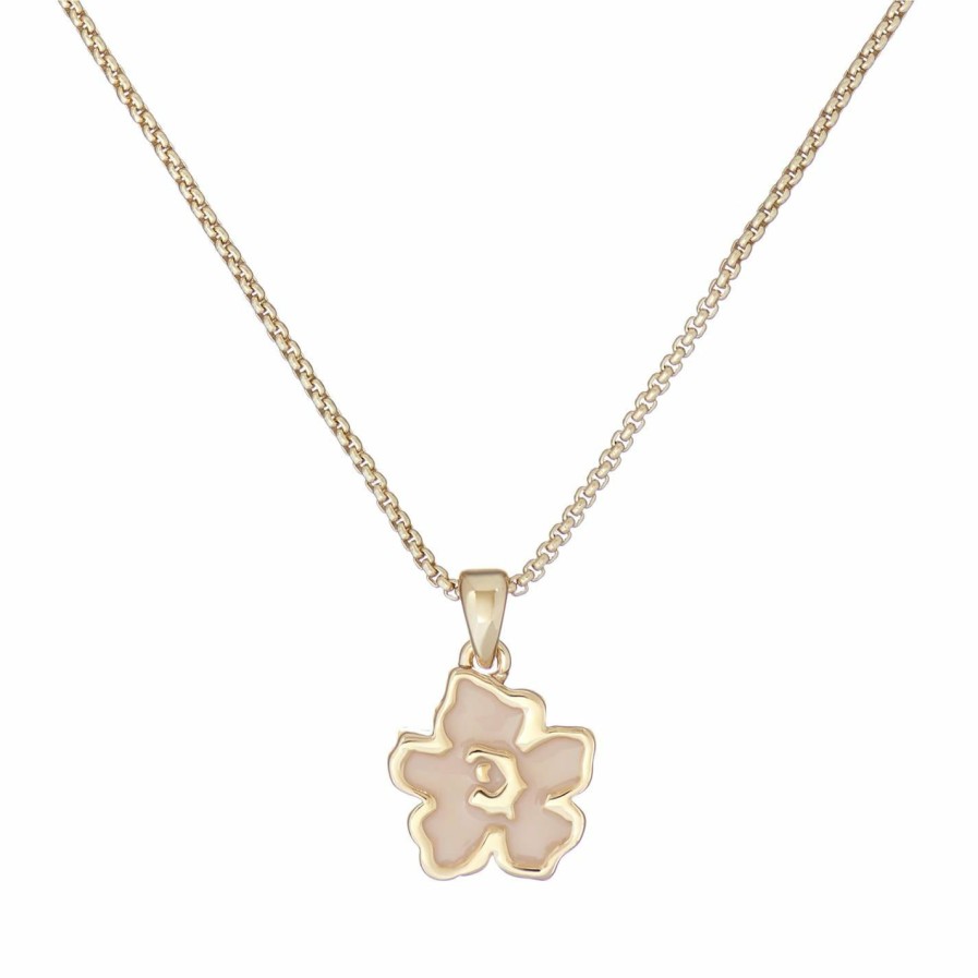 Accessories Ted Baker | Ted Baker Lilea Lillifora Pendant For Necklaces Colour Gold/Pink