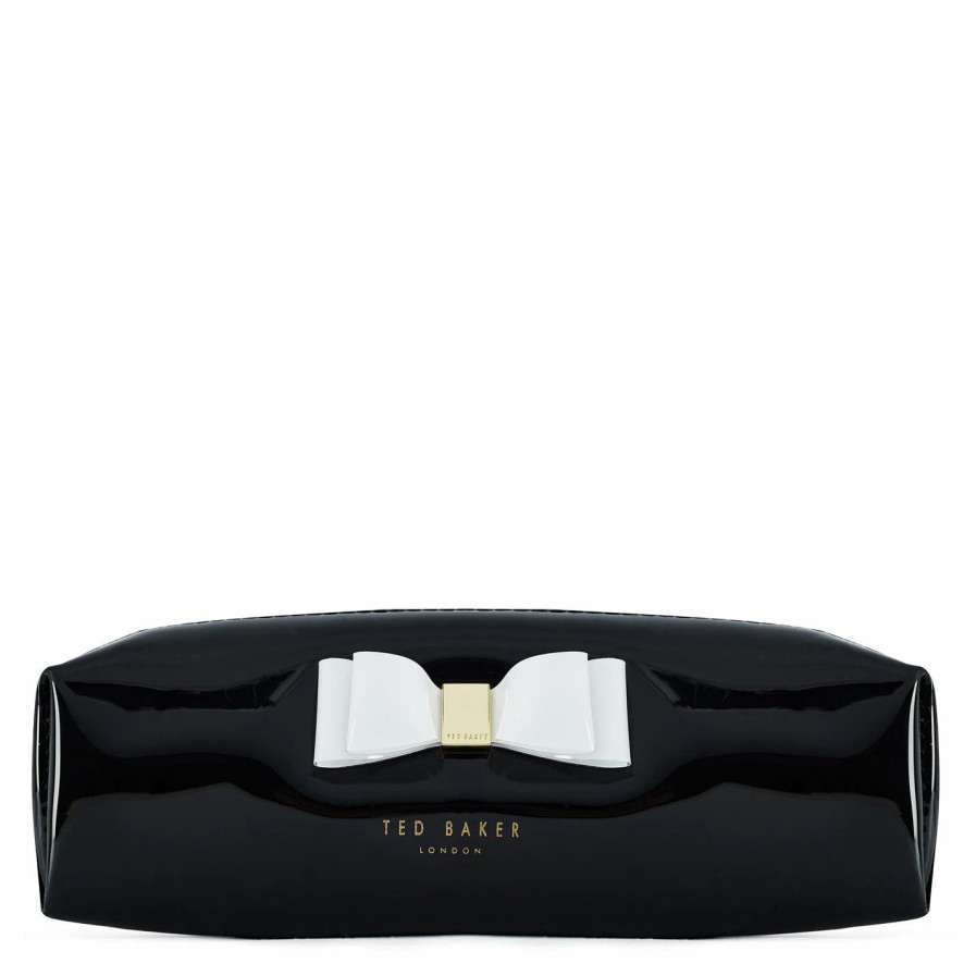 Bags & Luggage Ted Baker | Ted Baker Holleey Bow Brush Case For Handbags Colour Black