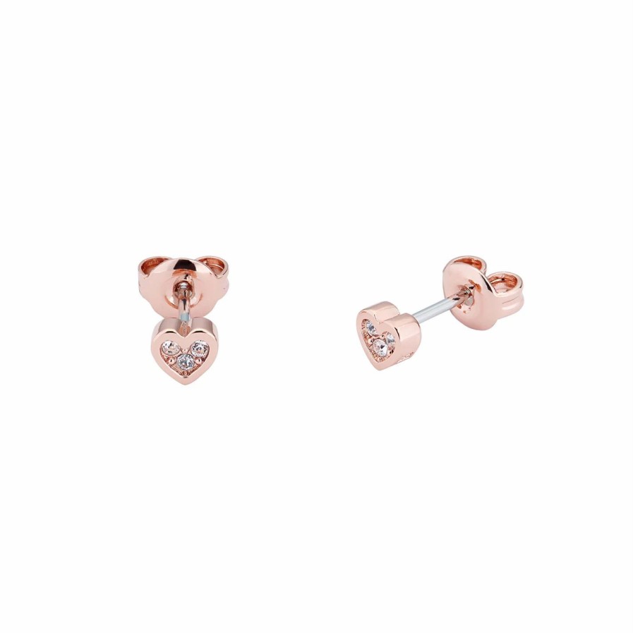 Accessories Ted Baker | Ted Baker Neena Nano Heart Stud Earrings For Earrings Colour Rose Gold