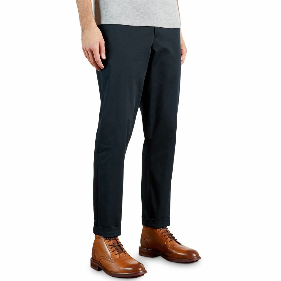 Men Ted Baker | Ted Baker Kokoro Trousers For Trousers & Chinos Colour Navy