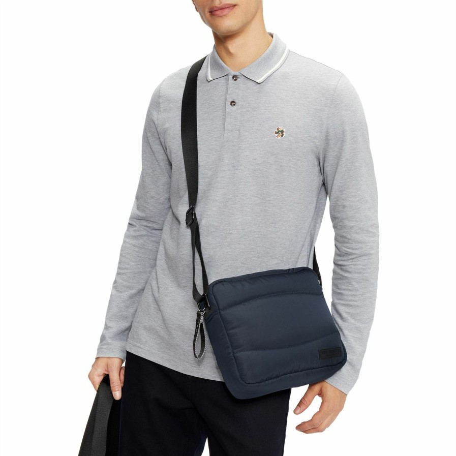 Men Ted Baker | Ted Baker Fulhumm Long Sleeved Polo Shirt For Polo Shirts Colour Lt-Grey