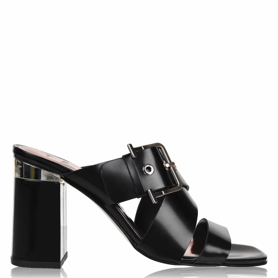 Shoes & Boots Ted Baker | Ted Baker Peataa Mules For Heels Colour Black