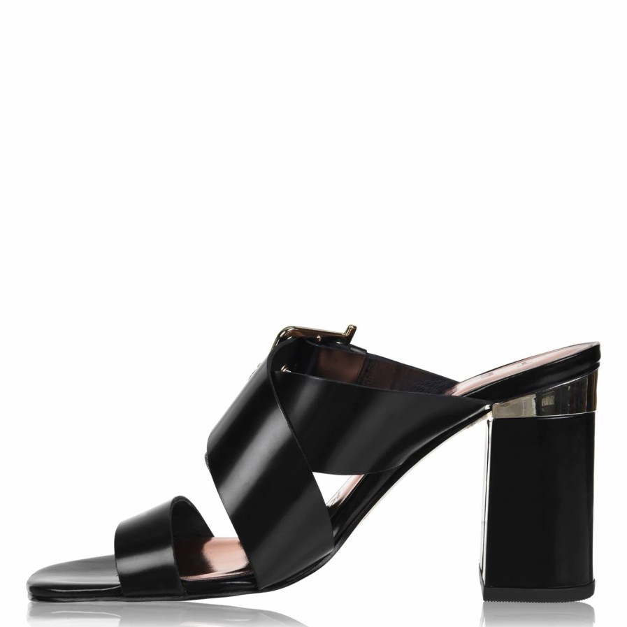 Shoes & Boots Ted Baker | Ted Baker Peataa Mules For Heels Colour Black