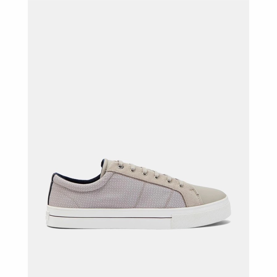 Shoes & Boots Ted Baker | Ted Baker Ted Derby Ted Pnt Sn99 For Men'S Trainers Colour Grey