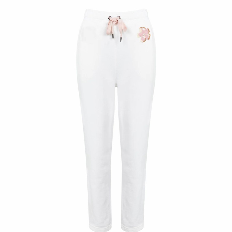 Sports & Fitness Ted Baker | Ted Baker Dorrine Jogging Pants For Running Trousers Colour White