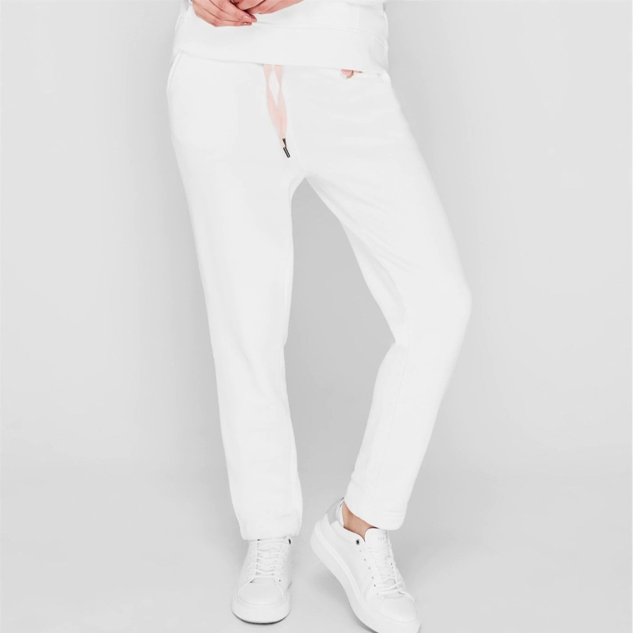 Sports & Fitness Ted Baker | Ted Baker Dorrine Jogging Pants For Running Trousers Colour White