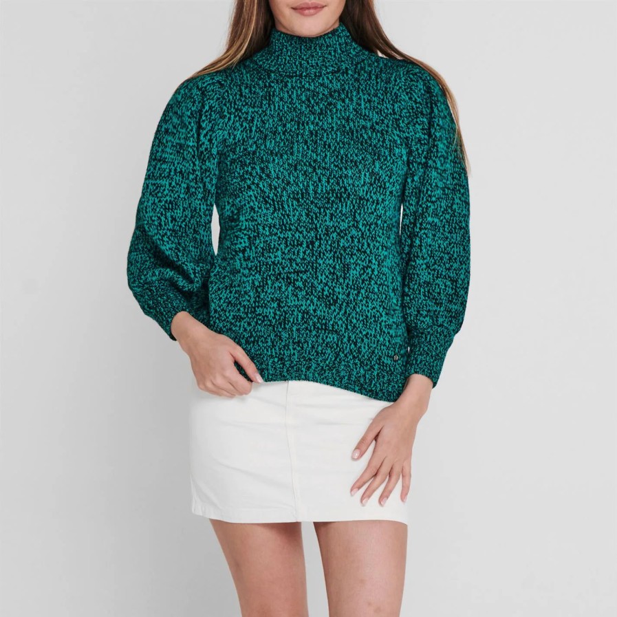 Women Ted Baker | Ted Baker Elvina Pullover For Knitwear Colour Bright Green