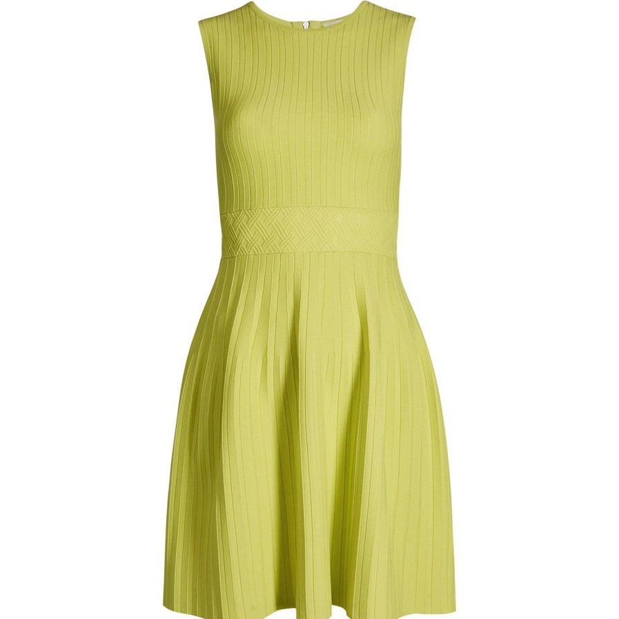 Women Ted Baker | Ted Baker Ted Baker Baileey Sleeveless Dress Womens For Dresses Colour Lime