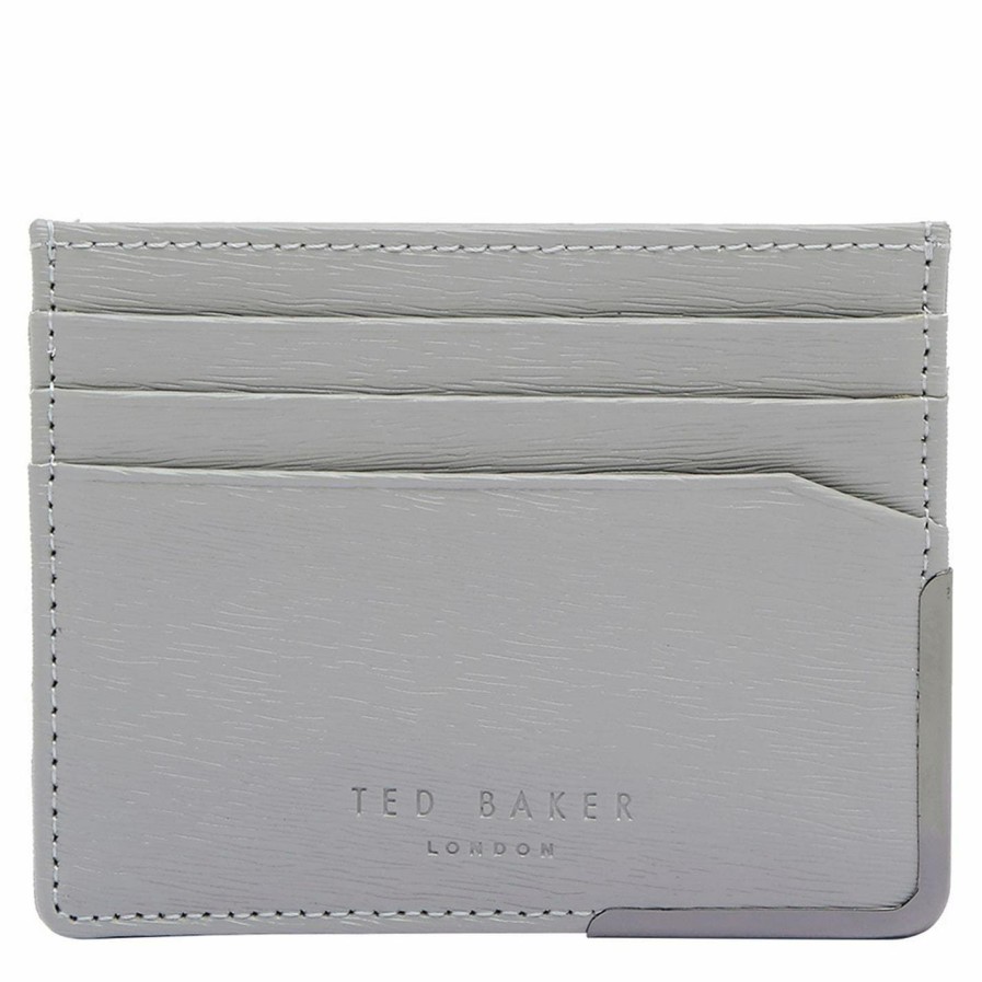 Accessories Ted Baker | Ted Baker Ted Baker Card Holder Mens For Men'S Accessories Colour Grey