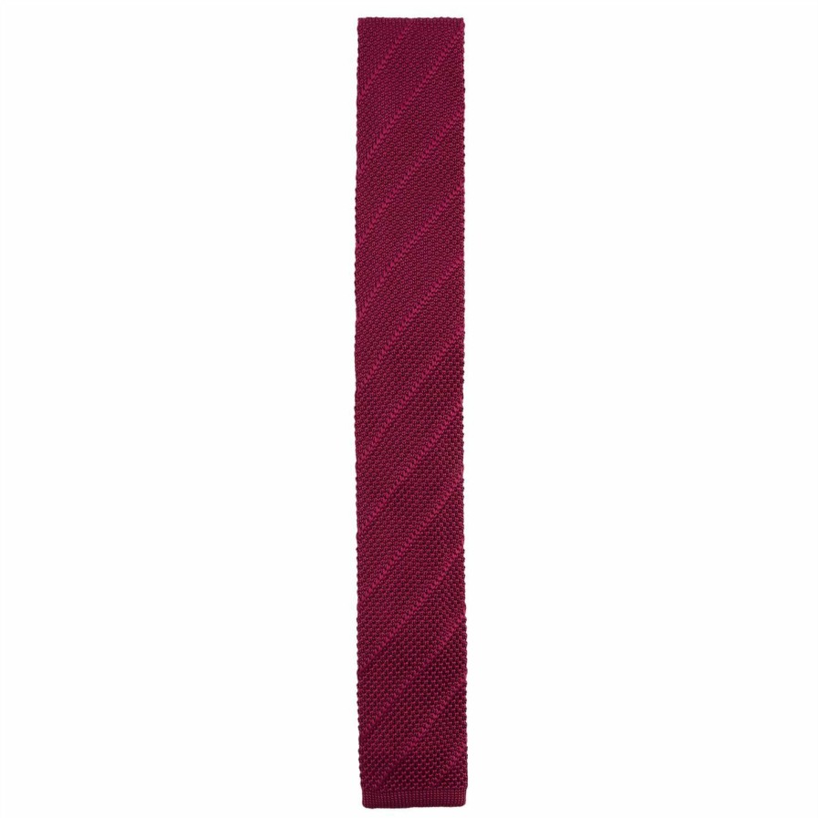 Accessories Ted Baker | Ted Baker Ted Baker Alexis Knit Tie Mens For Ties Colour Deep-Pink