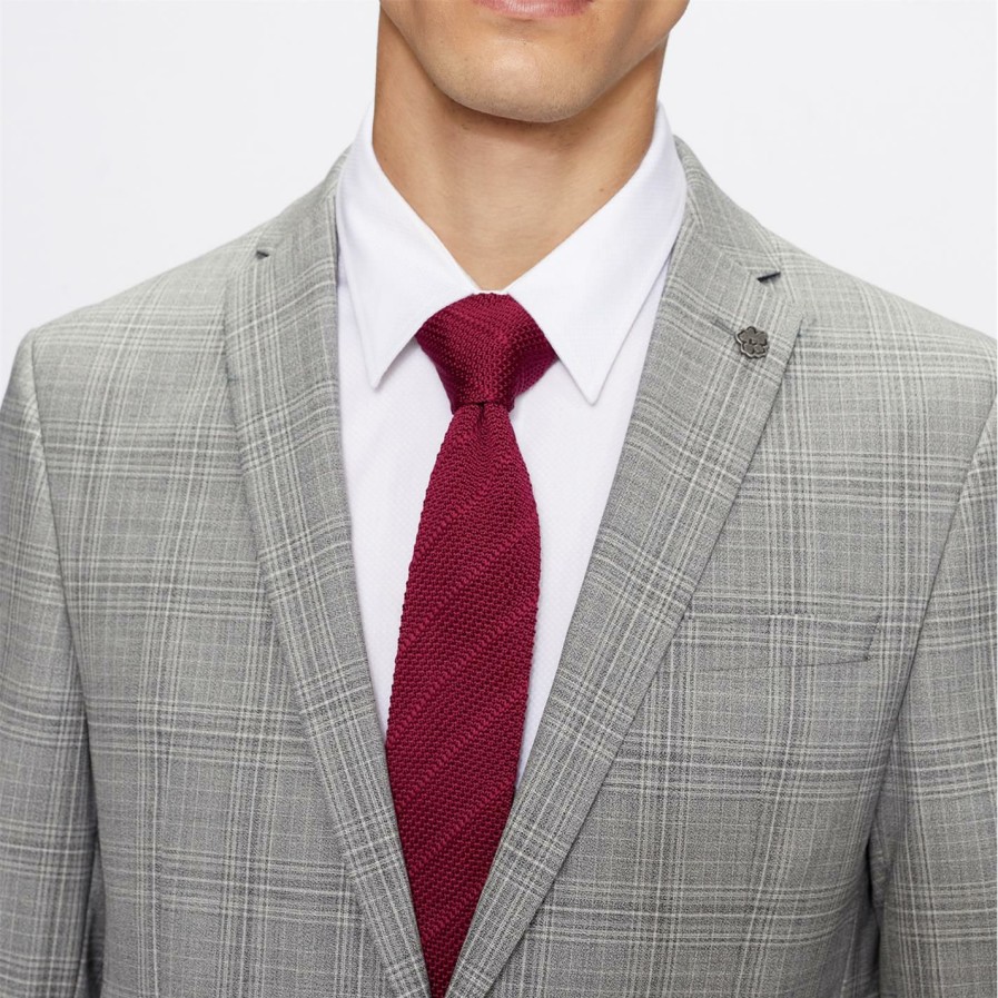 Accessories Ted Baker | Ted Baker Ted Baker Alexis Knit Tie Mens For Ties Colour Deep-Pink