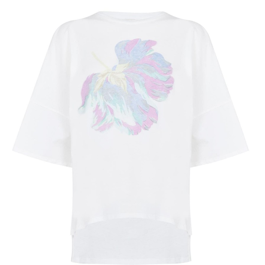 Women Ted Baker | Ted Baker Kcaliie T-Shirt For Tops Colour White