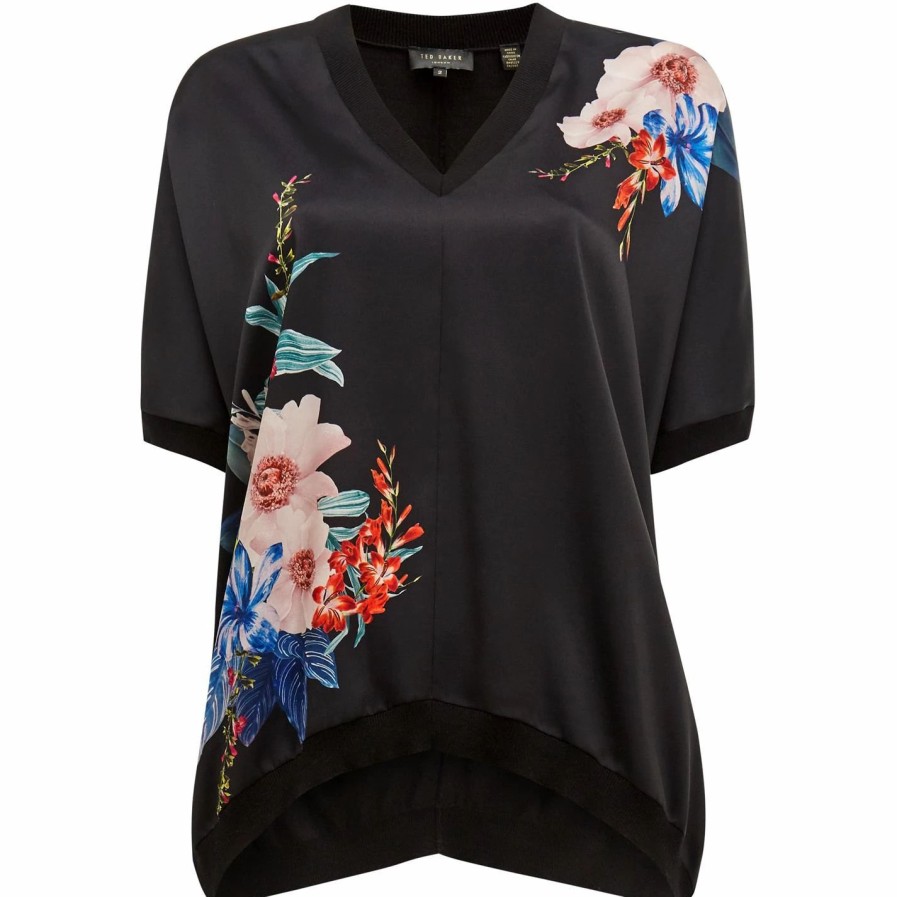 Women Ted Baker | Ted Baker Sophiey Top For Knitwear Colour Black