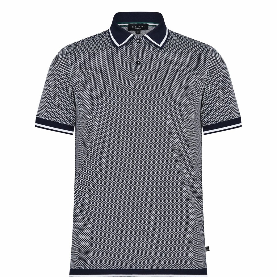 Men Ted Baker | Ted Baker Ted Baker Affric Polo Shirt Mens For Polo Shirts Colour Navy