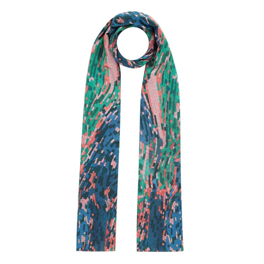 Accessories Ted Baker | Ted Baker Ted Baker Betani Floral Scarf Womens For Women'S Scarves Colour Pl-Pink