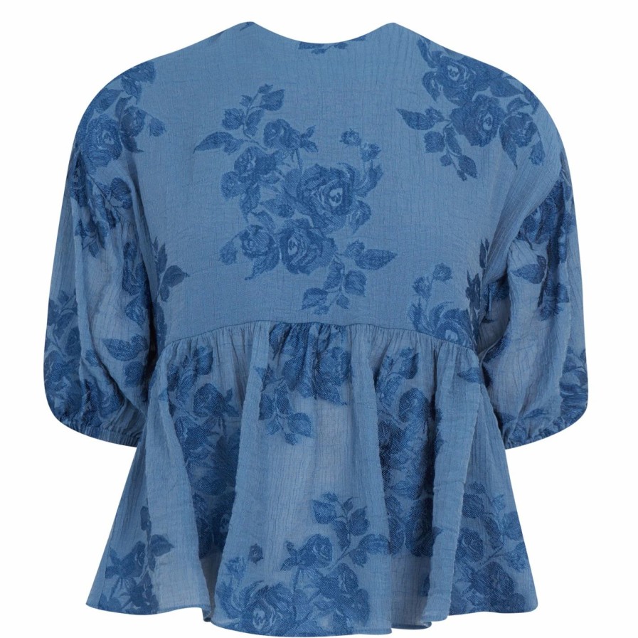 Women Ted Baker | Ted Baker Kaarin Blouse For Blouses & Shirts Colour Dark Blue