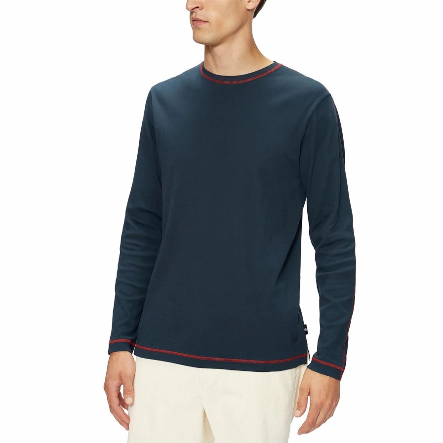 Men Ted Baker | Ted Baker Laga T Shirt For T-Shirts Colour Navy