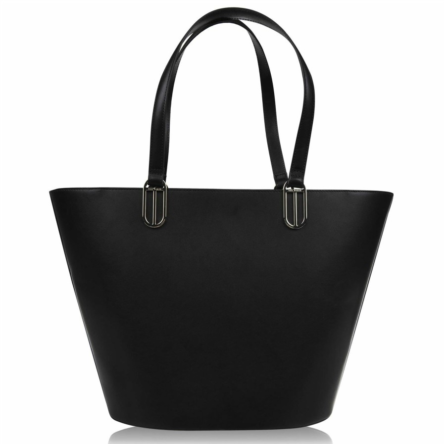 Bags & Luggage Ted Baker | Ted Baker Kaiiah State Leather Tote Bag For Handbags Colour Black