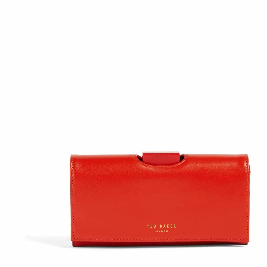 Bags & Luggage Ted Baker | Ted Baker Selda Large Bobble Purse For Purses Colour Dk-Red