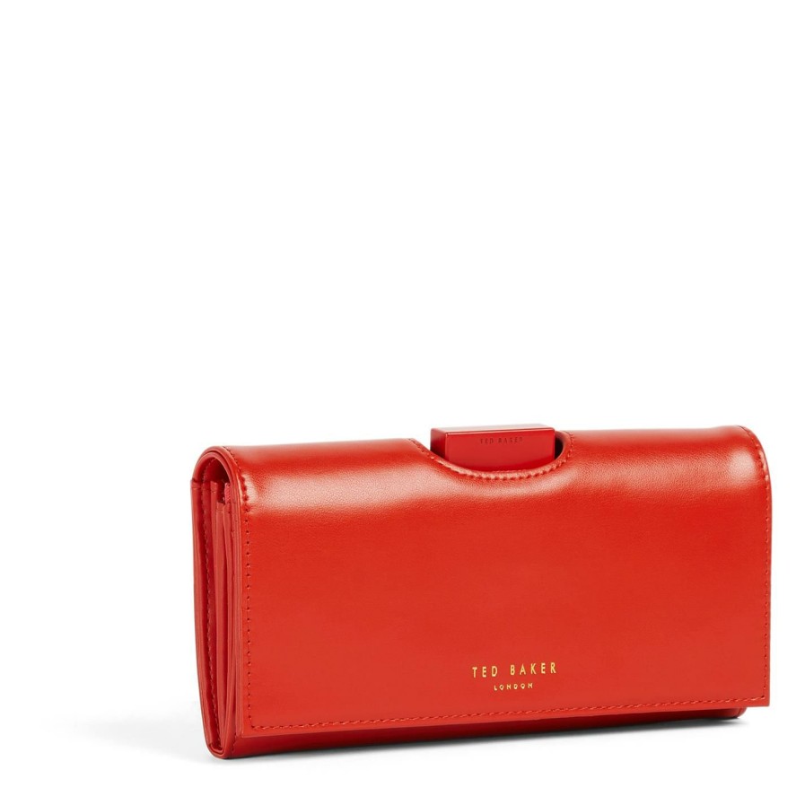 Bags & Luggage Ted Baker | Ted Baker Selda Large Bobble Purse For Purses Colour Dk-Red