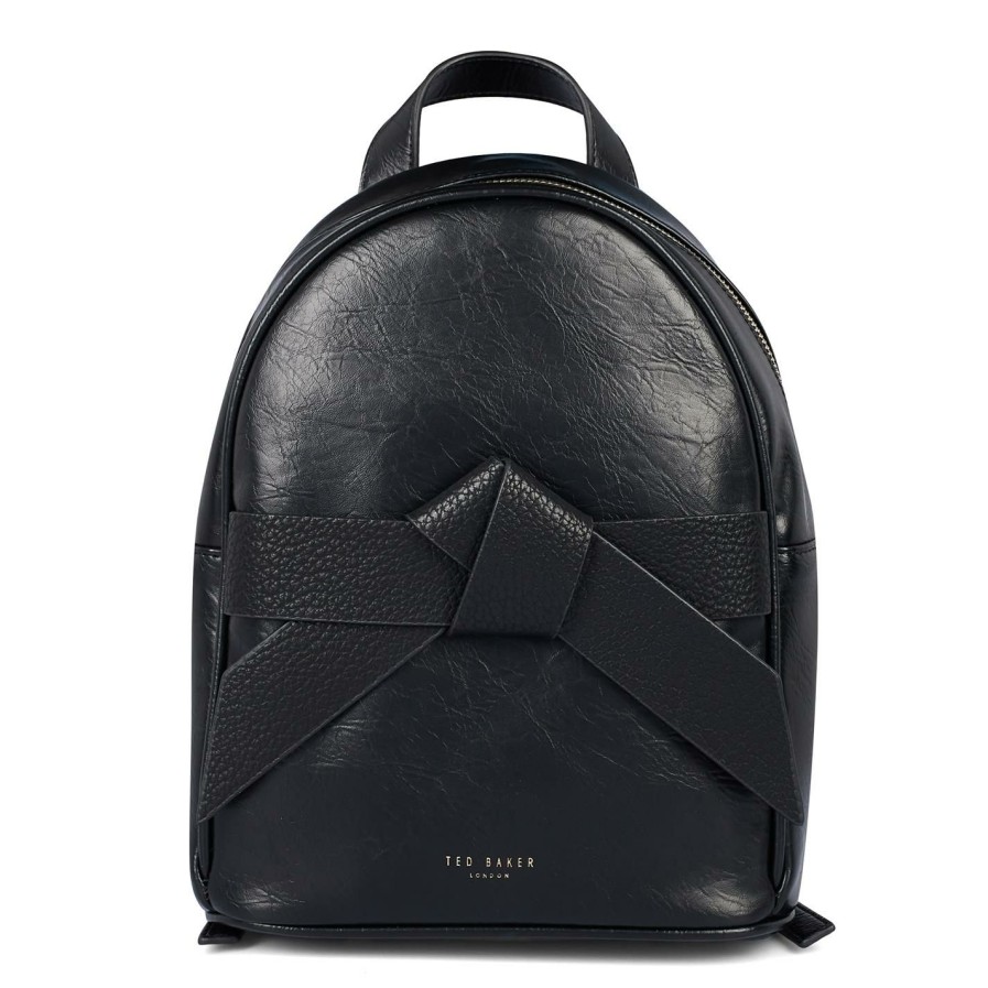 Bags & Luggage Ted Baker | Ted Baker Jimliya Bow Pu Backpack For Handbags Colour Black