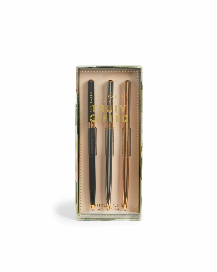 Men Ted Baker | Ted Baker Ted Penilyn Pen Set Ld33 For Ted Baker Colour Mid Green