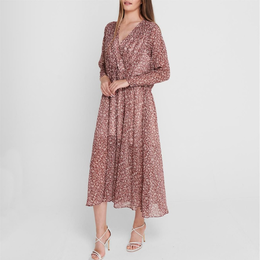 Women Ted Baker | Ted Baker Vallyy Batwing Dress For Dresses Colour Dp Purple