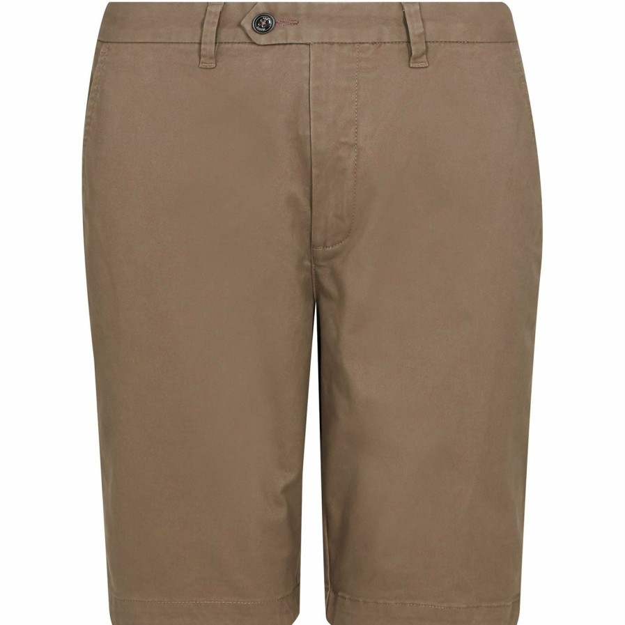 Men Ted Baker | Ted Baker Buenose Shorts For Big & Tall Shorts Colour Natural