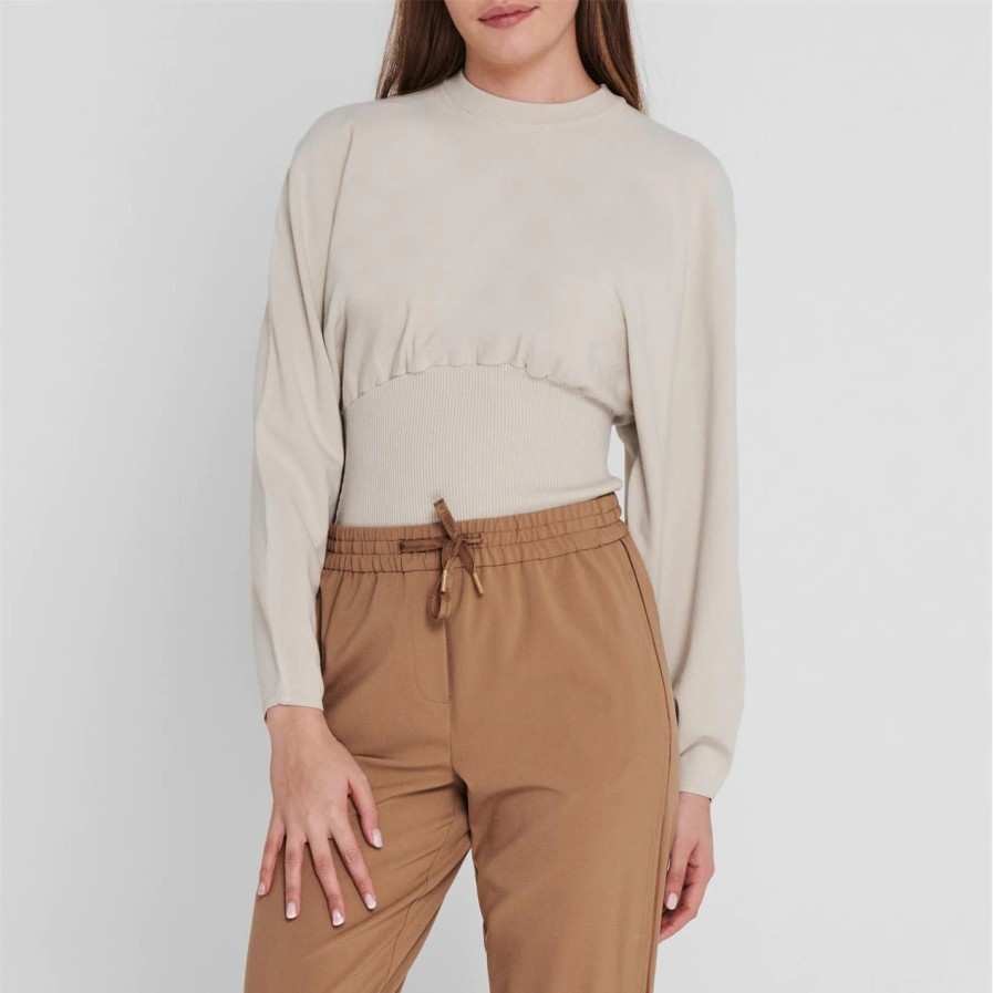 Women Ted Baker | Ted Baker Batwing Jumper For Knitwear Colour White