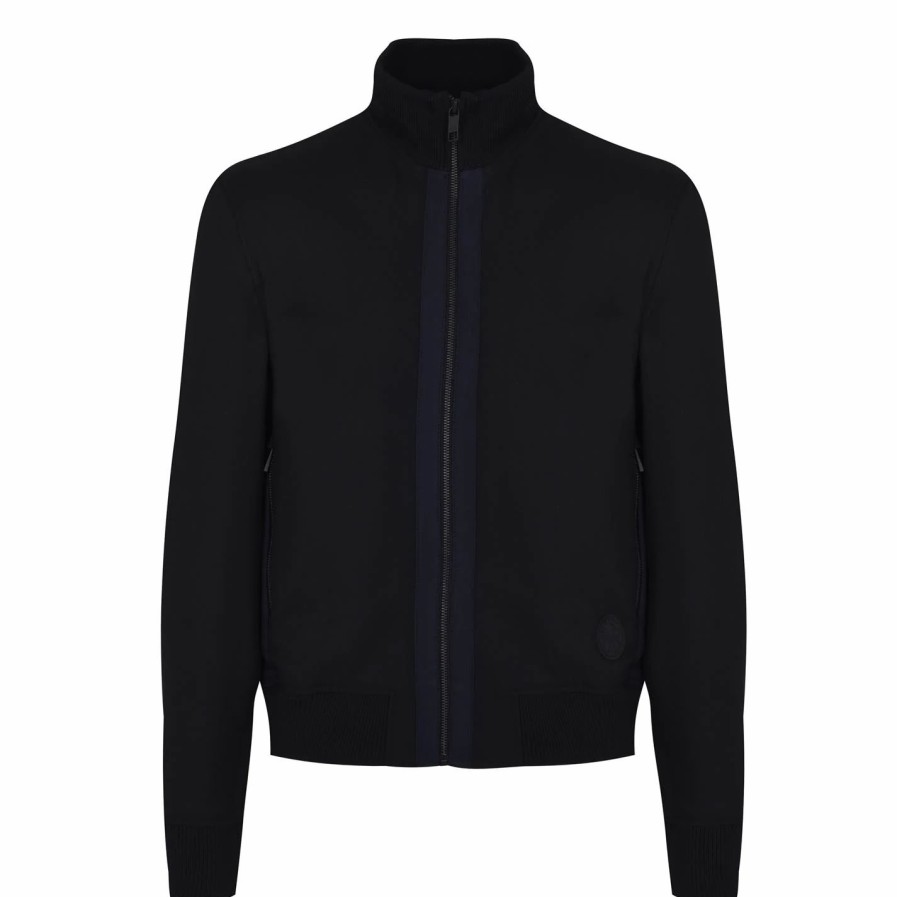 Men Ted Baker | Ted Baker Ted Baker Universe Bomber For Big & Tall Coats & Jackets Colour Black