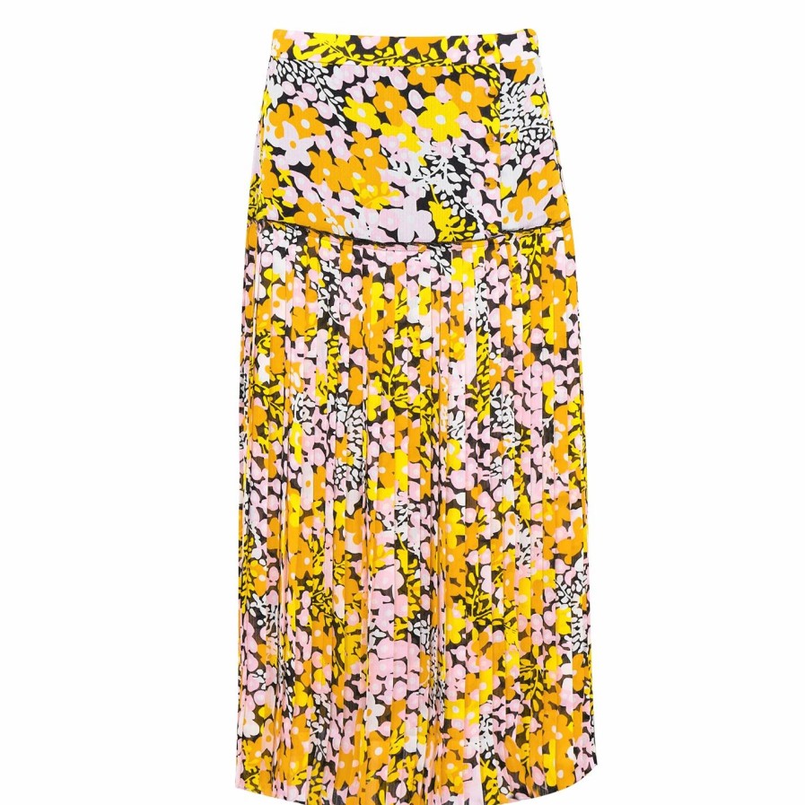 Women Ted Baker | Ted Baker Anggela Midi Skirt For Skirts Colour Black