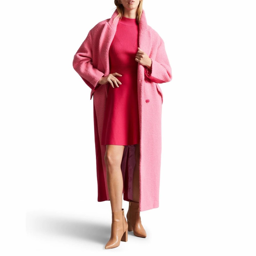 Women Ted Baker | Ted Baker Viviyy Mini Dress For Dresses Colour Pink