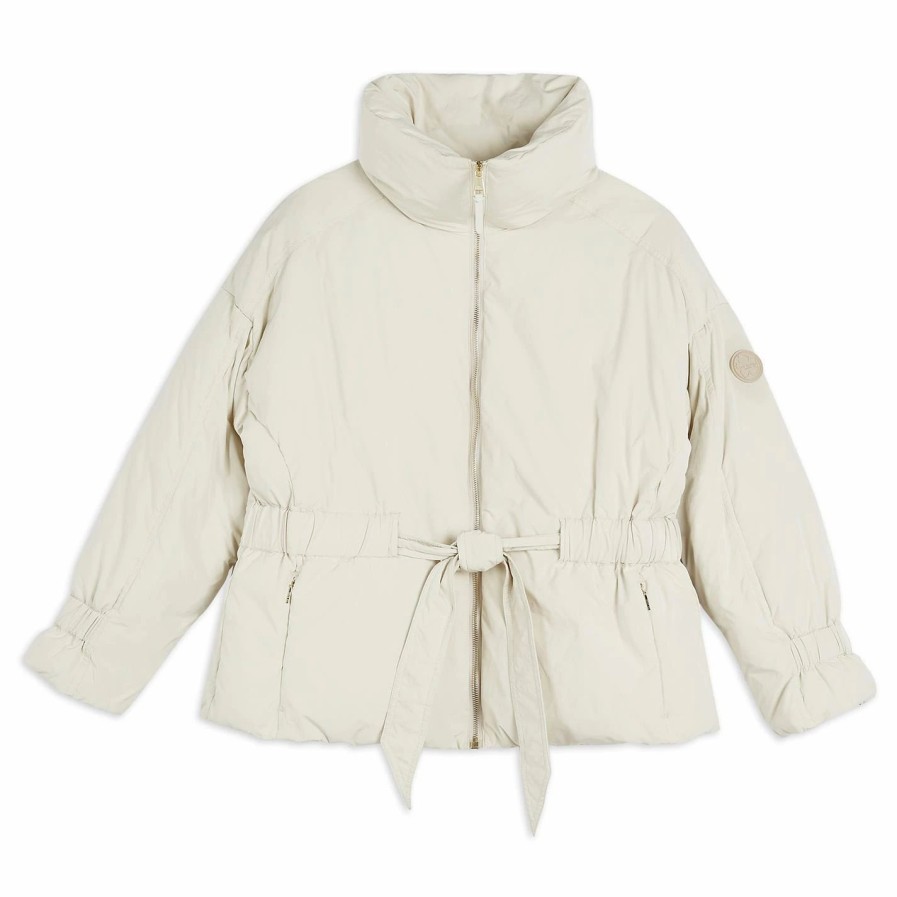 Women Ted Baker | Ted Baker Alexii Padded Jacket For Coats & Jackets Colour White