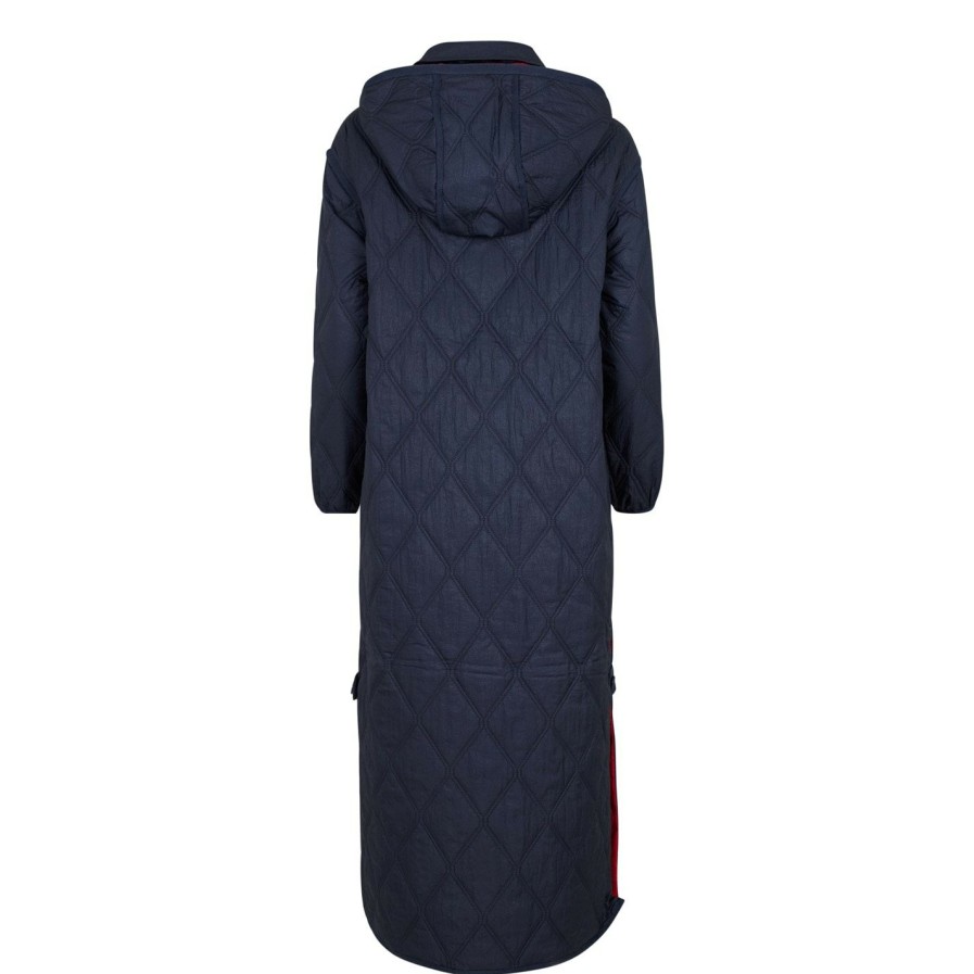 Women Ted Baker | Ted Baker Lilan Quilted Coat For Coats & Jackets Colour Navy