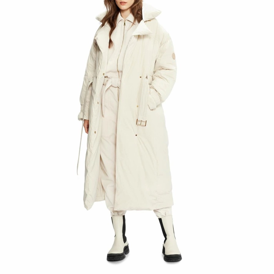 Women Ted Baker | Ted Baker Aliccee Padded Jacket For Coats & Jackets Colour White