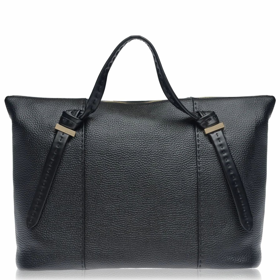 Bags & Luggage Ted Baker | Ted Baker Ted Oellie Soft Leather Tote Bag For Handbags Colour Black