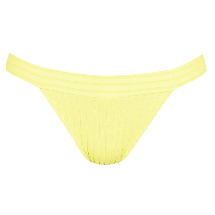 Women Ted Baker | Ted Baker Textured Bikini Bottoms For Bikinis Colour Lime