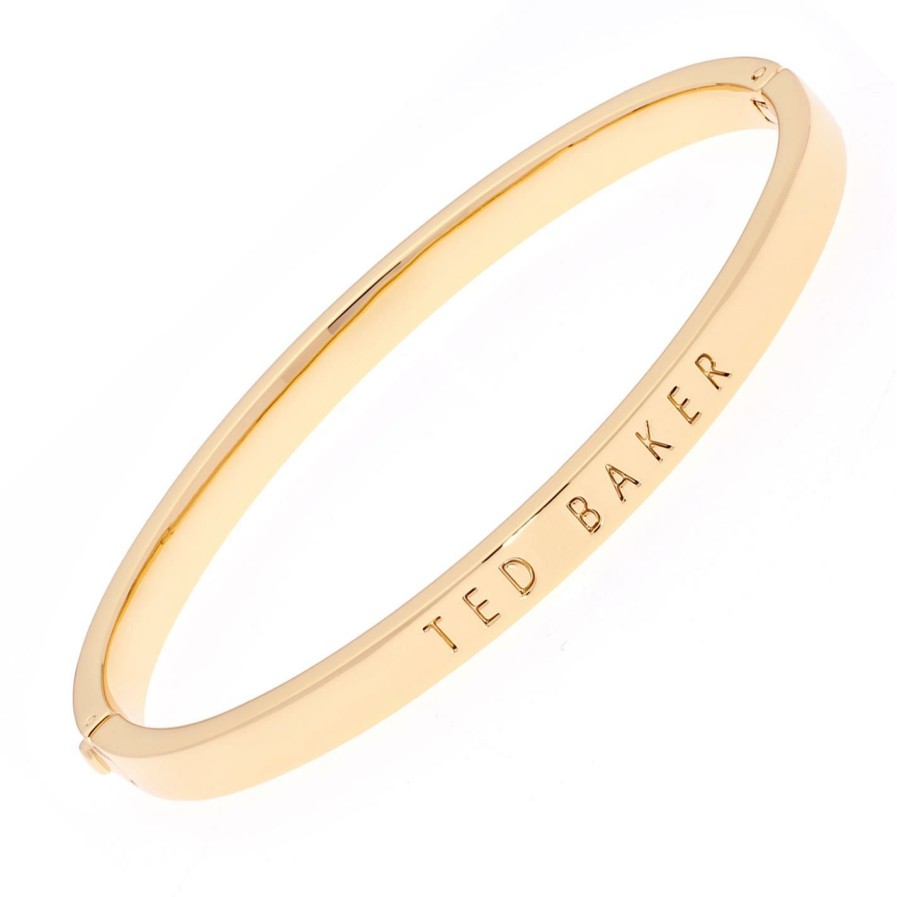 Accessories Ted Baker | Ted Baker Clemina Hinge Bangle For Women'S Accessories Colour Gold