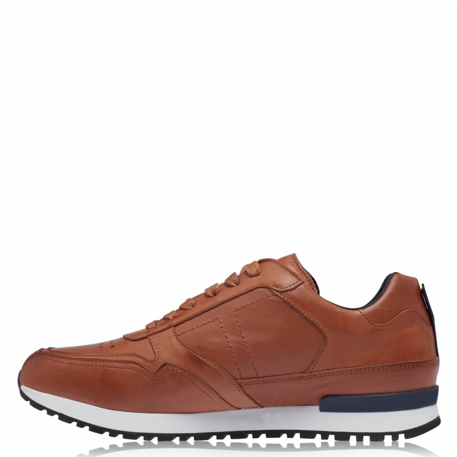 Shoes & Boots Ted Baker | Ted Baker Flowel Court Trainers For Men'S Trainers Colour Tan