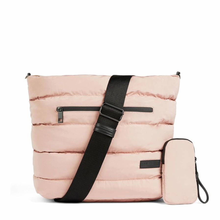 Bags & Luggage Ted Baker | Ted Baker Ted Baker Quinio Hobo Nylon Bag For Handbags Colour Black