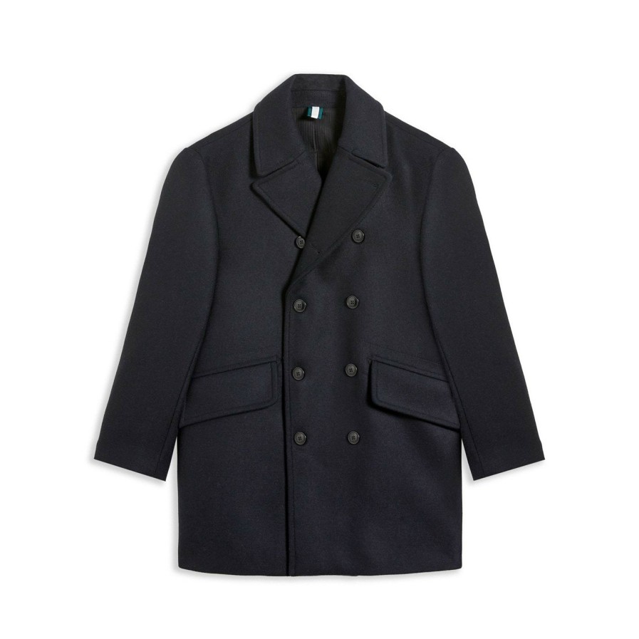 Women Ted Baker | Ted Baker Flasby Peacoat For Coats & Jackets Colour Navy