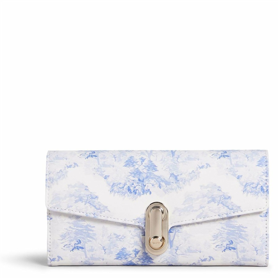 Bags & Luggage Ted Baker | Ted Baker Ayalami New Romantic Landscape Purse For Purses Colour White