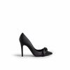 Shoes & Boots Ted Baker | Ted Baker Hyana Moire Satin Bow Court Shoes For Heels Colour Black