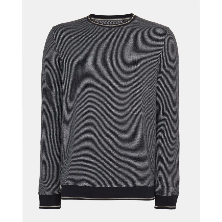 Men Ted Baker | Ted Baker Joshy Sweatshirt For Big & Tall Colour Navy