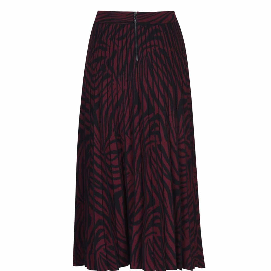 Women Ted Baker | Ted Baker Viviynn Skirt For Skirts Colour Oxblood