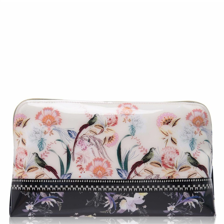 Bags & Luggage Ted Baker | Ted Baker Decksi Decadence Washbag For Makeup Cases & Washbags Colour Natural