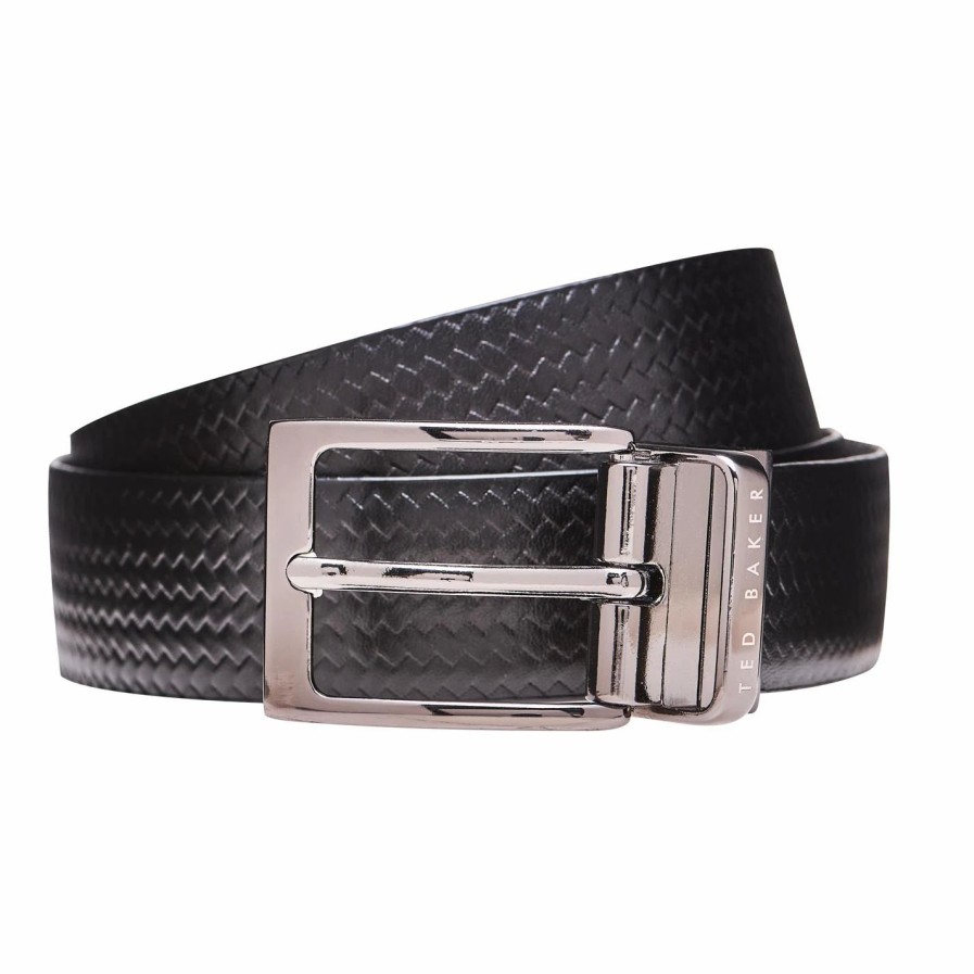 Accessories Ted Baker | Ted Baker Ted Baker Peckham Belt Mens For Men'S Belts Colour Black